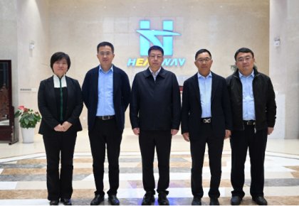 崂山区委书记张元升一行到pp电子走访调研